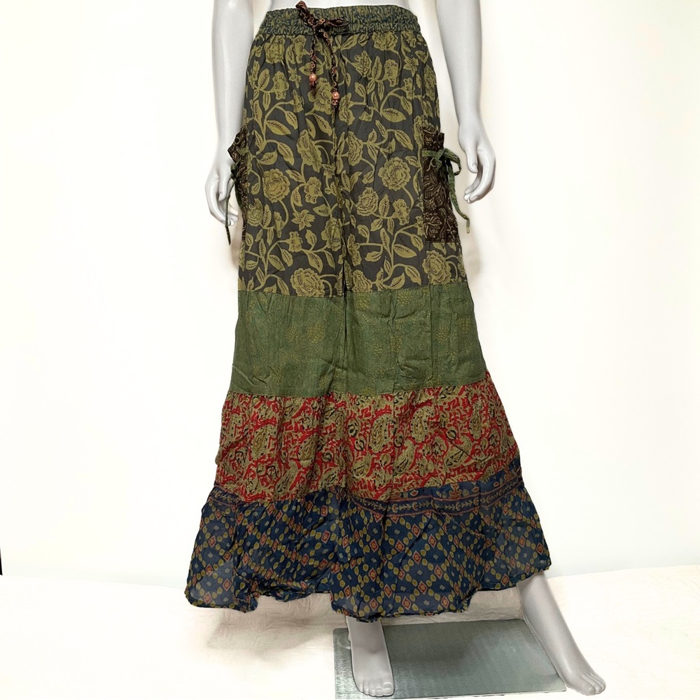 Hippie Forever Handmade Patchwork Palazzo Pants Womens 1X Plus Enchanted Fairy
